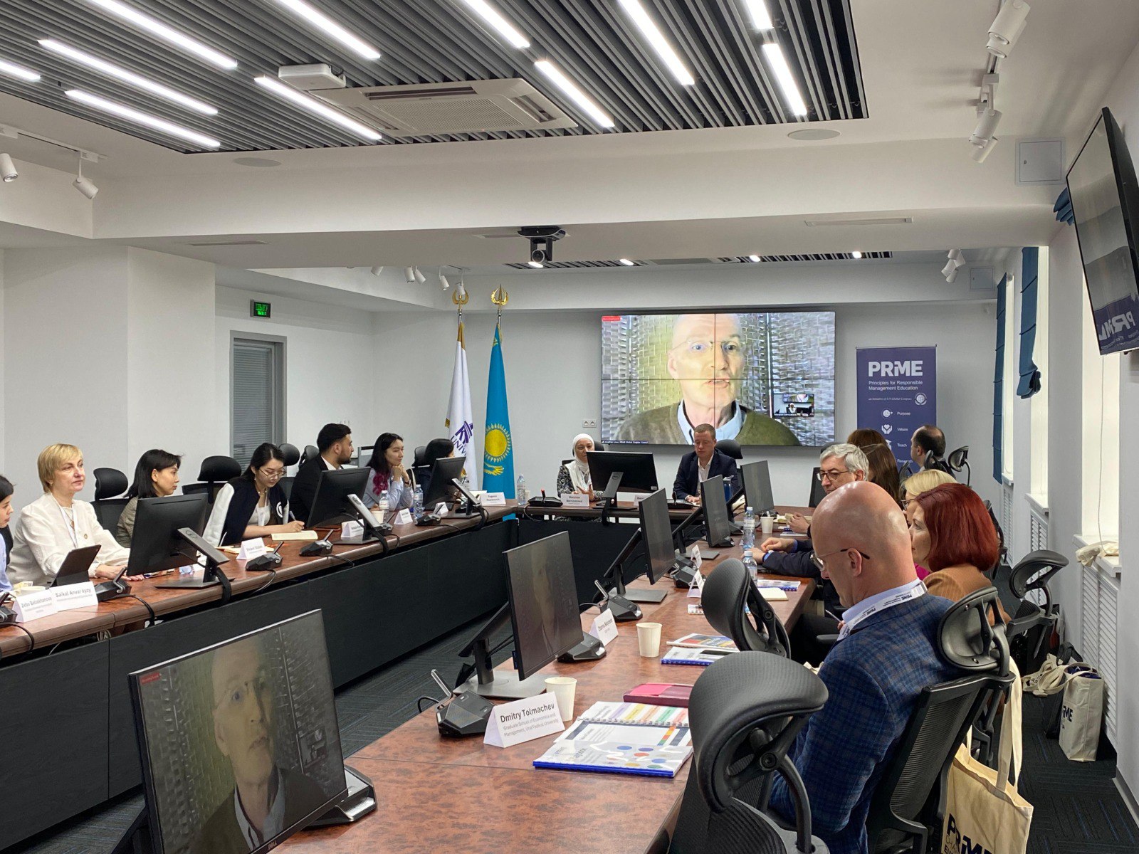 Представители проекта Благополучие человека в условиях цифровой трансформации приняли участие во встрече членов Евразийской палаты PRME в Алмате